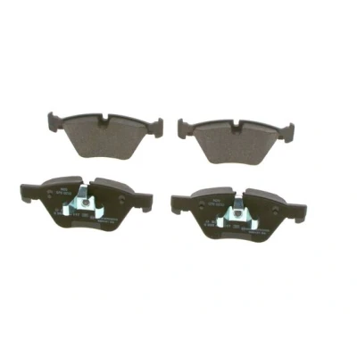 Abbildung von BOSCH 0 986 494 117 Bremsbelagsatz Low Metallic mit Kolbenclip, Anti Quietsch Blech BMW: 3 Limousine, Cabrio, Coupe