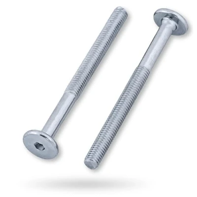 Abbildung von HEXATON Zylinderkopfschrauben mit Innensechskant Teilgewinde M6 x 100 mm Stück Stahl Verzinkt Zylinderschrauben Metrisches Gewinde Metrische Schrauben