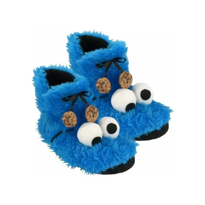 Abbildung von Sesamstrasse KRÜMELMONSTER 3D PLÜSCH Hausschuh, Größe: 41 42, Blau Schuhe