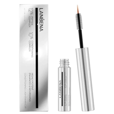 Abbildung von LANBENA Wimpernwachstum Serum, erweiterte Wimpernbehandlung, Wimpernserum für Wimpernwachstum, hypoallergene 0.1 Fl. Oz.
