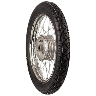 Abbildung von Komplettrad HINTEN 1,5x16 Zoll Stahl verchromt mit Reifen VeeRubber 094 Simson