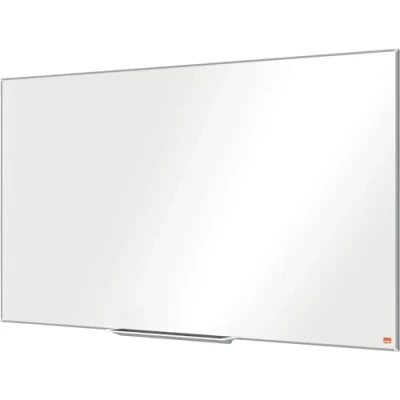 Abbildung von Nobo Magnetisches Widescreen Emaillle Whiteboard mit Stiftablage, 1220 x 690 mm, Schlanker Zierrahmen, InvisaMount Montagesystem, Impression Pro, Weiß, 1915250