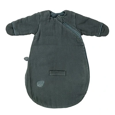 Abbildung von Nattou Babyschlafsack für Herbst und Winter aus 100 % Baumwolle (Musselin), Mit Fäustlingen, TOG 2, Ca. 60 cm, Luna Axel, Grün
