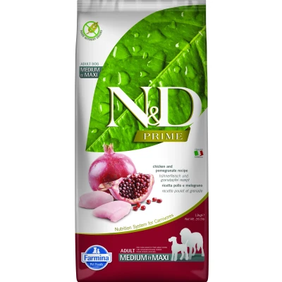 Abbildung von N&amp;D PRIME DOG Adult M/L Huhn &amp; Granatapfel varianten 12 kg