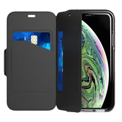 Abbildung von Tech21 Evo Wallet Schutzhülle für Apple iPhone X/iPhone Xs Schwarz