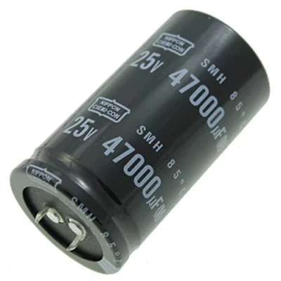 Abbildung von Elko Kondensator radial 47000µF 25V Snap In Elektrolytkondensator bis zu 85C 47000uF Electrolytic Capacitor from United Chemi Con