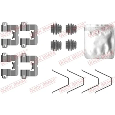 Abbildung von QUICK BRAKE 109 0114 Zubehörsatz, Scheibenbremsbelag HYUNDAI: i30 III Fastback, Kombi, Schrägheck, KIA: Ceed XCeed