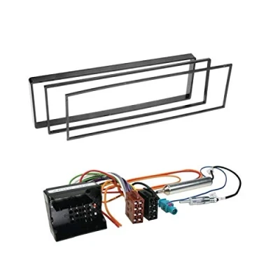 Abbildung von 1 Din Radio Einbauset Blende Radioanschlusskabel Antennenadapter für Peugeot 1007 (K*…*) 2005 2009