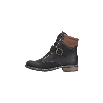 Abbildung von Rieker Damen Klassische Stiefeletten 71200, Frauen Stiefeletten,Stiefel,Bootee,Booties,halbstiefel,Kurzstiefel,schwarz (00),41 EU / 7.5 UK