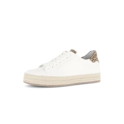 Abbildung von Gabor Damen Low Top Sneaker, Frauen Halbschuhe,Best Fitting,Strassenschuhe,Freizeitschuhe,Turnschuhe,Laufschuhe,Latte/Natur,38.5 EU / 5.5 UK