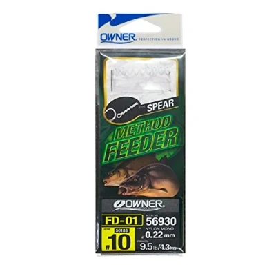 Abbildung von Owner 50188 FD01 Spear Feeder Vorfachhaken #8 0.22mm (6 Stück) (10cm) Friedfisch Vorfächer