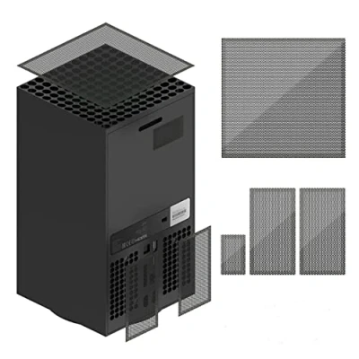 Abbildung von Staubdichte Abdeckung die für Xbox Series X Konsole, Staubfilter Abdeckungskit Zubehör, kompatibel mit dem Controller (A Set of dust Proof nets)