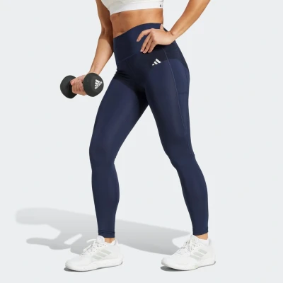 Abbildung von adidas Performance Optime Essentials Stash Pocket FULL Length Tights, Damen, Größe: XS, Legend ink