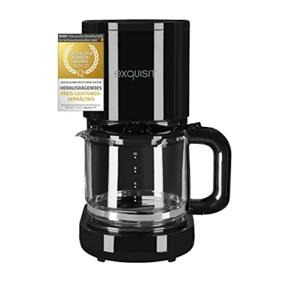 Abbildung von exquisit Filterkaffeemaschine &quot;KA 6103 swi&quot;, 1,25 l Kaffeekanne, Papierfilter, 1x4