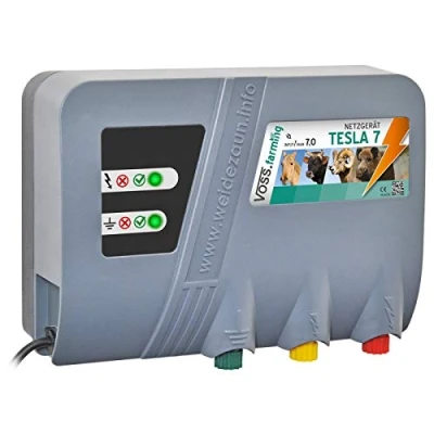 Abbildung von Weidezaungerät Tesla 7 230V Extra Power : 230V, Joule, 10.000 Volt für Lange Zäune, starker Bewuchs, sehr schlagstark