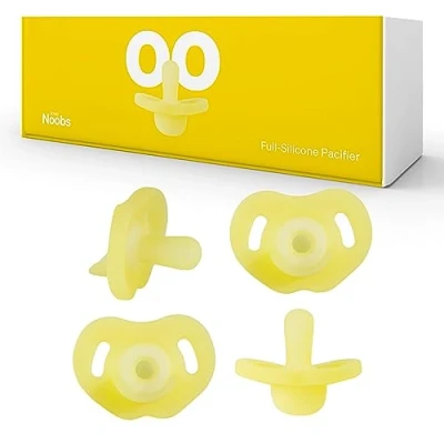 Abbildung von Love Noobs Vollsilikon Schnuller, 4 Schnuller 06 Monate, BPA frei Neugeborene, Baby 0 6 2 Monate Pacifier