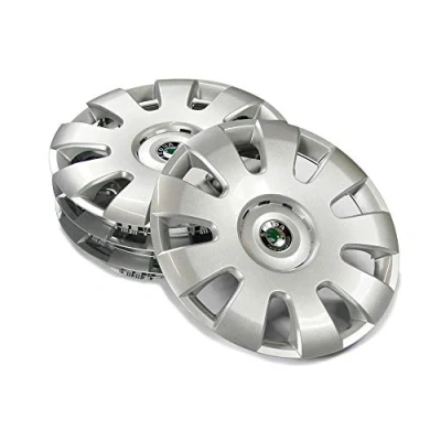 Abbildung von Skoda CDZ600001 Radzierblenden (4 Stück) Radkappen 15 Zoll Castle Radblende 6Jx15 Stahlfelge Silber