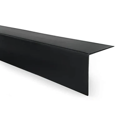 Abbildung von Quest PVC Winkelprofil Kunststoff Selbstklebend Kantenschutz Eckenschutz Eckleiste Winkelleiste, 15x15mm, 200cm, schwarz