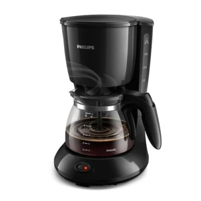 Abbildung von Philips Filterkaffeemaschine &quot;HD7461/20 Daily Collection, mit 1,2l Glaskanne (15 Tassen)&quot;, 1,2 l Kaffeekanne, Papierfilter, Aroma Twister, Tropf Stopp Funktion, Abschaltautomatik, Schwarz