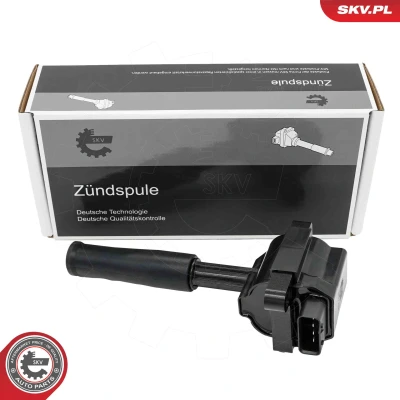 Abbildung von ESEN SKV 03SKV361 Zündspule 4 polig 12V rechteckig JAGUAR: XJ Limousine, XK 8 Coupe, Cabrio