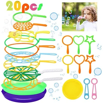 Abbildung von Joyibay Seifenblasen Set, 20 Stücke Kinder Blase Zauberstab Einstellen für Indoor und Outdoor Bubble Maker Spiele, Perfekt Kindergeburtstag, Partys, Hochzeit