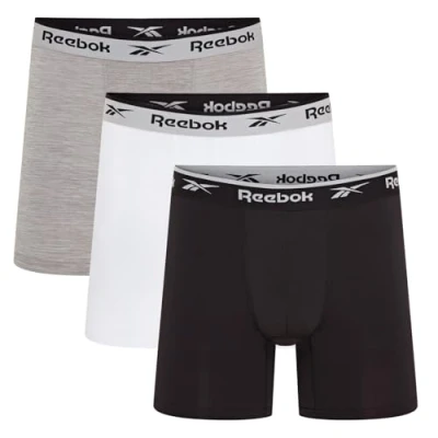 Abbildung von Reebok Ainslie 3 PACK Panties, Herren, Größe: Large, 3pk black/white/grey marl