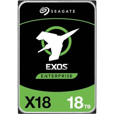 Abbildung von Seagate Exos X18 Enterprise, 18TB HDD, CMR 3.5 Zoll, Hyperscale SATA 6GB/s, 7.200 U/min, 512e, 4Kn, geringe Latenz mit verbessertem Caching, HDD Modellnr.: ST18000NM000J (Generalüberholt)