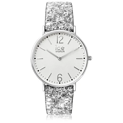 Abbildung von ICE WATCH CITY madame Silver Silbergraue Damenuhr mit nylonarmband 001427 (Small)