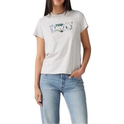 Abbildung von Levi&#039;s THE Perfect Tshirt print, Damen, Größe: XS, Coloring book daisy