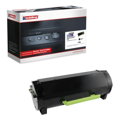 Abbildung von edding Toner EDD 6006 schwarz kompatibel zu LEXMARK 50F2H00