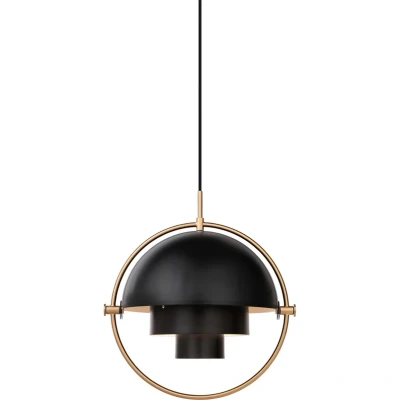Abbildung von GUBI Hängeleuchte Multi Lite, Ø 36 cm, messing/schwarz