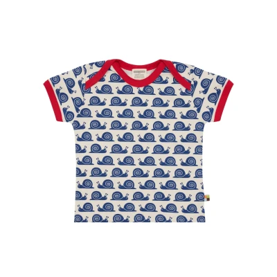Abbildung von T Shirt mit Print Schnecke, GOTS Zertifiziert