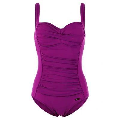 Abbildung von Lascana Swimsuit Badeanzug, Damen, Größe: 46xB, Fuchsia