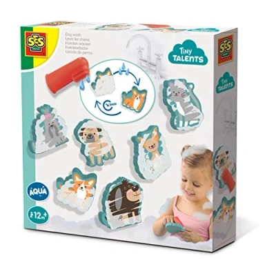 Abbildung von SES Creative Tiny Talents Hunde waschen, Badespielzeugfigur, Junge/Mädchen, 1 Jahr(e), Mehrfarbig