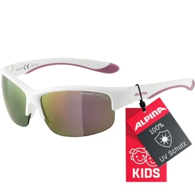 Abbildung von Alpina Sonnenbrille whitepurple für Kinder, Größe: One Size, White purple