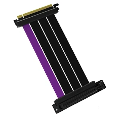 Abbildung von Cooler Master Riser Kabel PCIe 4.0 X16 200mm, schwarz/lila, Anschlüsse X 16, Stecker auf 90 Buchse