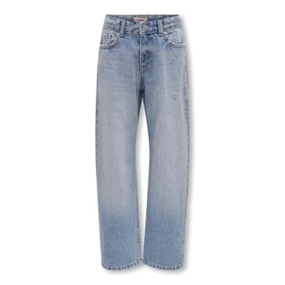Abbildung von Kids ONLY Kogella WIDE Jeans Straight Leg für Kinder, Größe: 152, Light blue denim