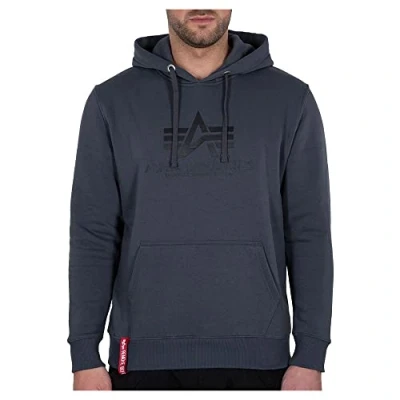 Abbildung von Alpha Industries FOIL Kapuzenpullover, Herren, Größe: XS, Grey black/black