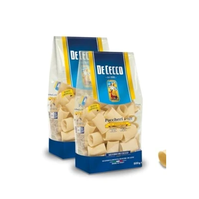 Abbildung von 3x De Cecco Nudeln &#039;Paccheri&#039; n.125, 500 g