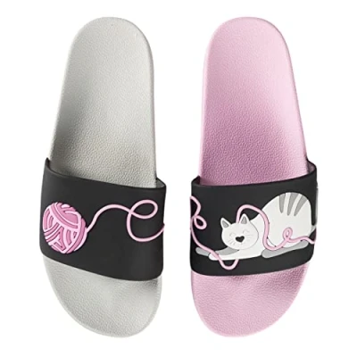 Abbildung von Dedoles Badeschuhe viele lustige Designs Bücher Kaffee Katze Party Pizza Dackel Fuchs Panda Delfin Geschenk, Farbe: und Ball, 31 EU