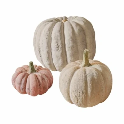 Abbildung von Loberon Kürbis 3er Set Pumpkin, Verschiedene Größen, naturnahes Design, schönes Antik Finish, Dekoration, Dekoobjekt, Halloween, Polyresin, bunt