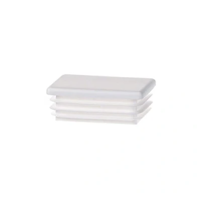 Abbildung von EMFA Lamellenstopfen für Rechteckrohre 40x30 mm Weiß 5 Stück Rechteckstopfen 30x40, 4x3 cm