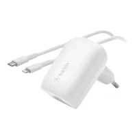 Abbildung von Boost↑Charge Adapter met kabel USB C naar Lightning 1M 30W von Belkin Weiß Kunststoff