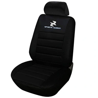 Abbildung von eSituro SCSC0065 1er Einzelsitzbezug universal Sitzbezüge für Auto Schonbezug Schoner Dicke gepolstert schwarz