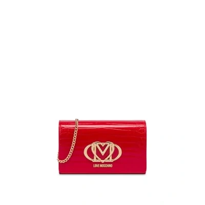 Abbildung von Borsa donna Love Moschino a mano/ tracolla ecopelle stampa croco rosso BS25MO29 JC4047PP1MLE150A Piccola