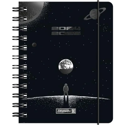 Abbildung von BRUNNEN Schülerkalender (2024/2025) „Outer Space“, 1 Seite = Tag, A6, 352 Seiten, schwarz