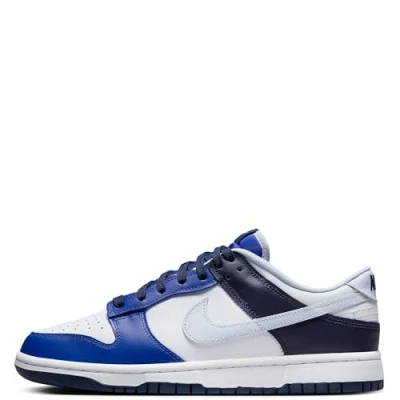 Abbildung von Nike Sportswear DUNK Sneaker low, Herren, Größe: 44, White/football grey/game royal/midnight navy Leder