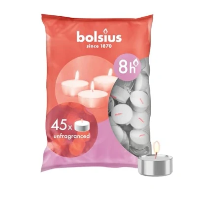 Abbildung von Teelicht d light 8h Beutel 45pcs Bolsius