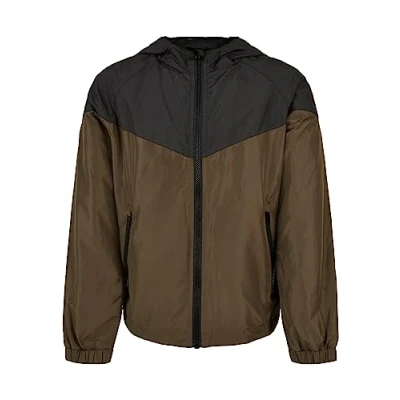 Abbildung von Urban Classics Windrunner Softshelljacke für Kinder, Größe: 158/164, Black/darkolive