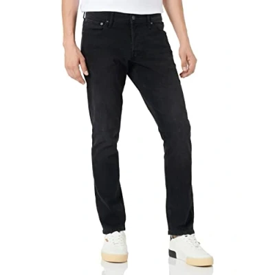 Abbildung von JACK &amp; JONES Herren Jeans JJIGLENN JJEVAN AM 777 Slim Fit Schwarz Black Denim, Größe:27W / 30L, Farbvariante:Black Denim 12229522